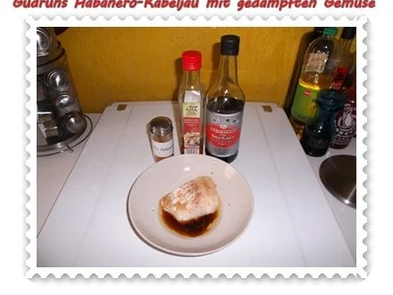 Fisch: Habanero-Kabeljau mit gedämpften Gemüse und Tomatensoße - Rezept - Bild Nr. 4