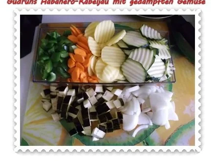 Fisch: Habanero-Kabeljau mit gedämpften Gemüse und Tomatensoße - Rezept - Bild Nr. 5