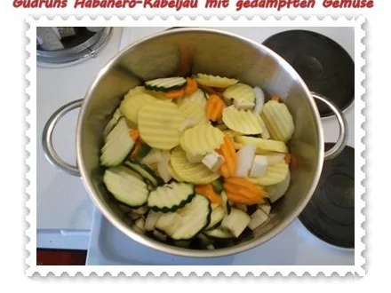 Fisch: Habanero-Kabeljau mit gedämpften Gemüse und Tomatensoße - Rezept - Bild Nr. 6