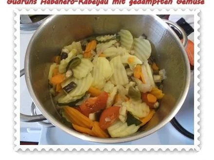 Fisch: Habanero-Kabeljau mit gedämpften Gemüse und Tomatensoße - Rezept - Bild Nr. 10