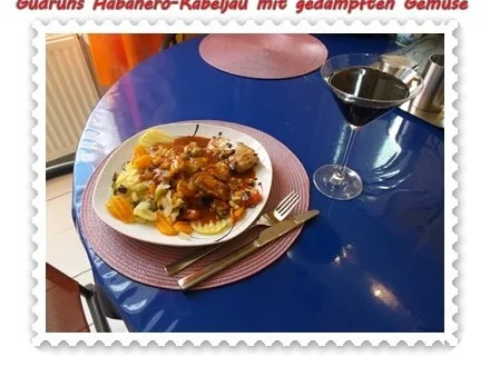 Fisch: Habanero-Kabeljau mit gedämpften Gemüse und Tomatensoße - Rezept - Bild Nr. 14