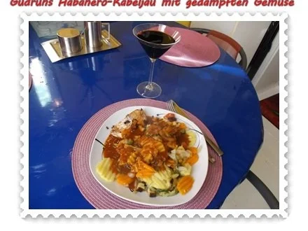 Fisch: Habanero-Kabeljau mit gedämpften Gemüse und Tomatensoße - Rezept - Bild Nr. 15