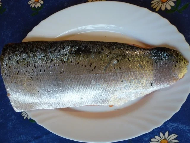 Rezept: Rustikale selbstgemachte verschärfte Lachsstäbchen mit Kartoffelsalat Bild Nr. 5 Rustikale selbstgemachte verschärfte Lachsstäbchen mit Kartoffelsalat - Rezept - Bild Nr. 5