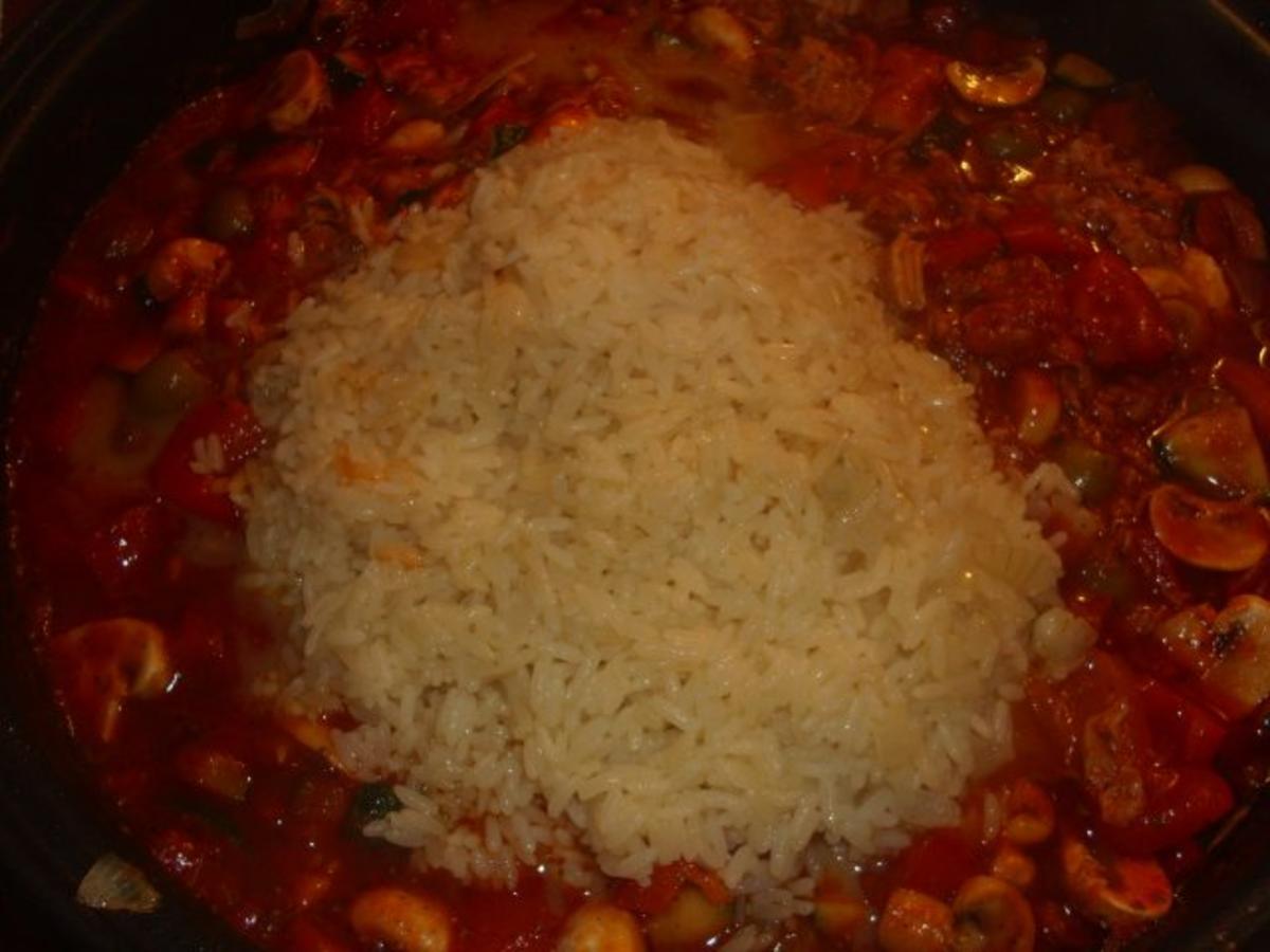 Reispfanne mit Thunfisch, Paprika und Tomaten - Rezept - Bild Nr. 6