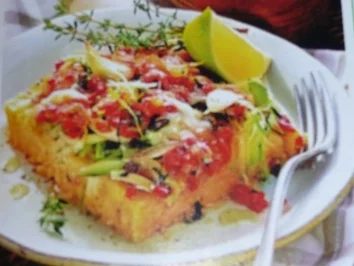 Polentaschnitten mit Gemuese - Rezept