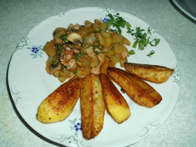 Rezept: Schmorgurken mit Champignons Schmorgurken mit Champignons - Rezept