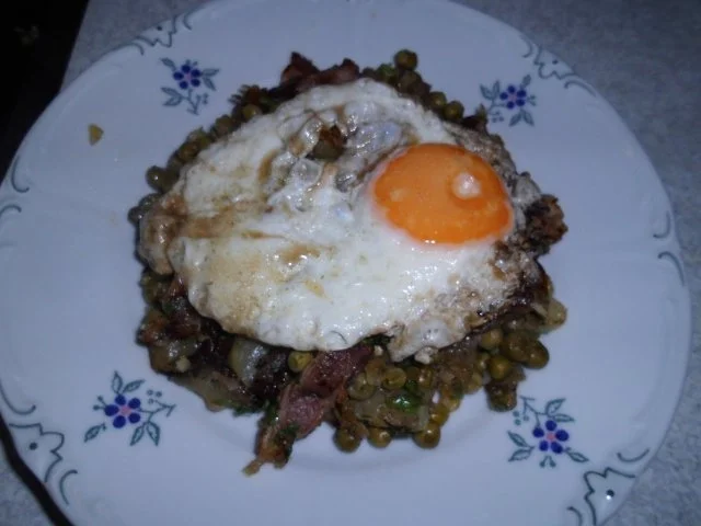 Herzhafte Erbsen-Pfanne - Rezept