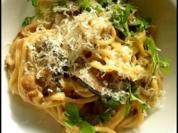selbstgemachte Spaghetti mit scharfen Pilzen - Rezept