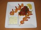 Garnelenspieße mit Tomatensalsa - Rezept