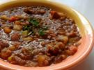 Herzhafter Linsen-Gemüse-Eintopf mit Kabanossi und Kasseler - Rezept