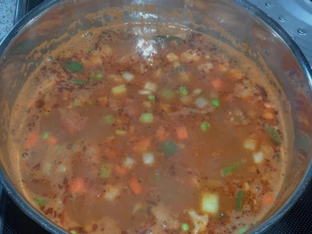 Herzhafter Linsen-Gemüse-Eintopf mit Kabanossi und Kasseler - Rezept - Bild Nr. 6