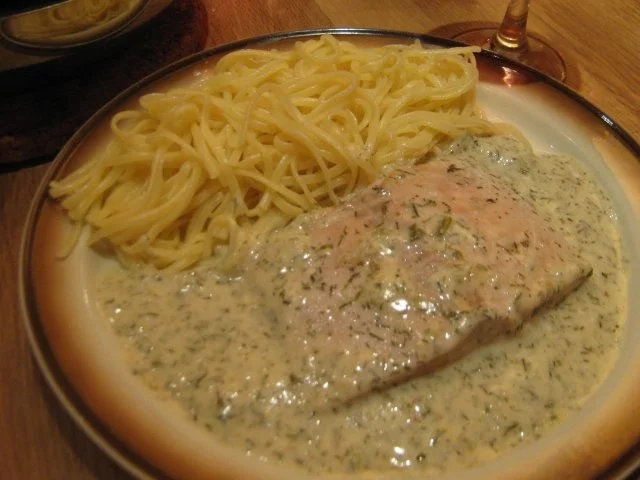 Sauce für Lachs-Sahne-Gratin selbst gemacht - Rezept