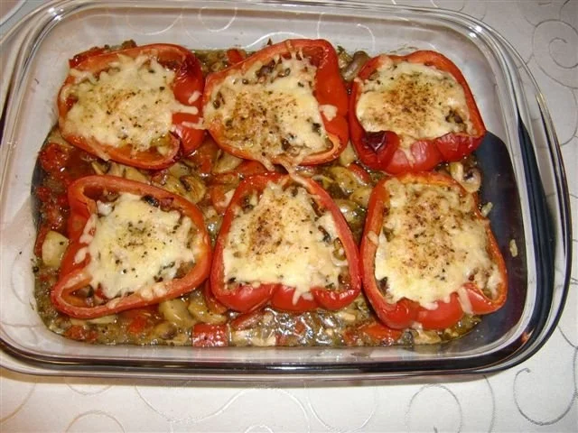 Gefüllte Paprikahälften mit Champignons à la Heiko - Rezept - Bild Nr. 24