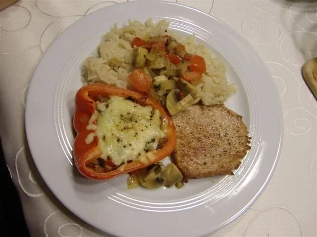 Gefüllte Paprikahälften mit Champignons à la Heiko - Rezept - Bild Nr. 25