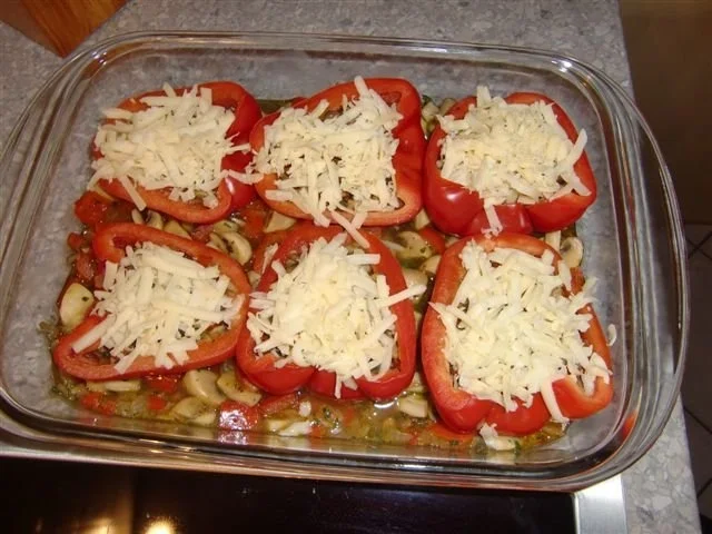 Gefüllte Paprikahälften mit Champignons à la Heiko - Rezept - Bild Nr. 23