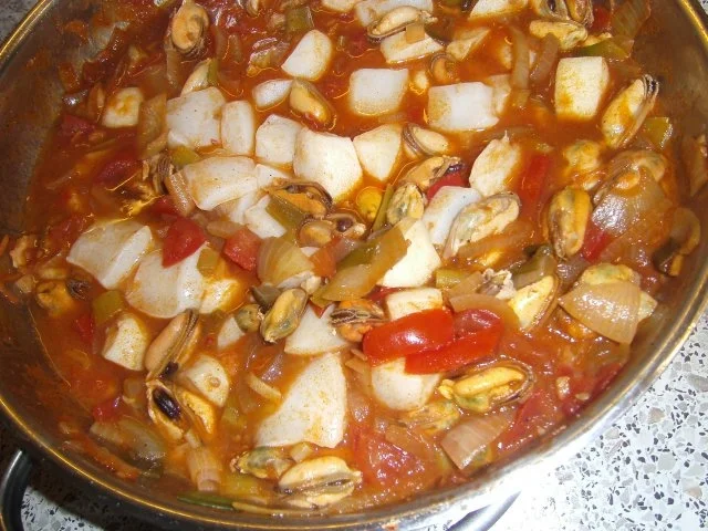 Tintenfisch trifft Miesmuscheln - Rezept