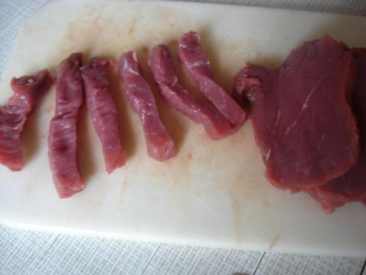 Rindfleisch mit Zwiebeln und Lauch - Rezept - Bild Nr. 4