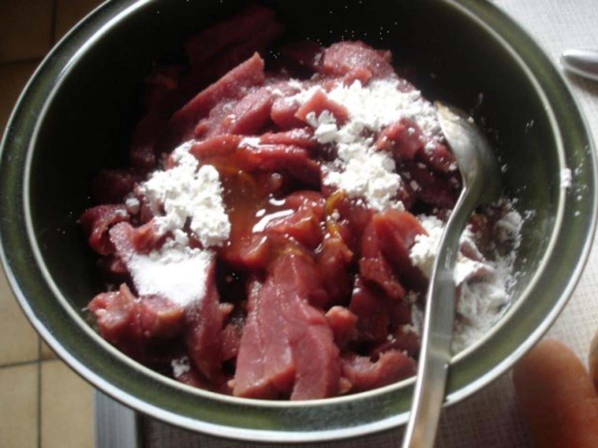 Rindfleisch mit Zwiebeln und Lauch - Rezept - Bild Nr. 5