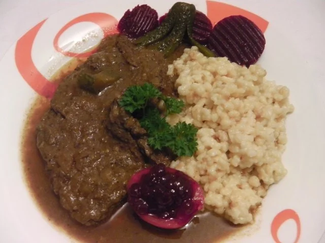 Soßfleisch mit ungarischen Nudeln (Tarhonya) aus dem Kelomat (Druckkochtopf) - Rezept - Bild Nr. 3