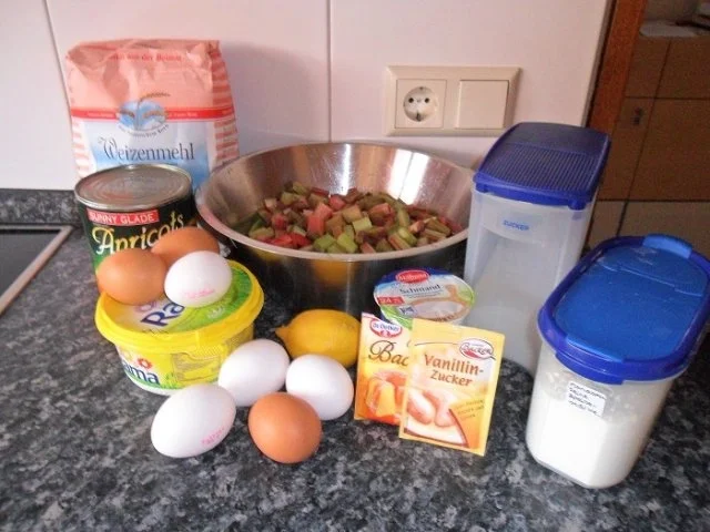 Aprikosen-Rhabarber-Kuchen - Rezept - Bild Nr. 2