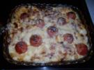 Nudel-Auflauf mit Schinken und Käse-Sauce - Rezept