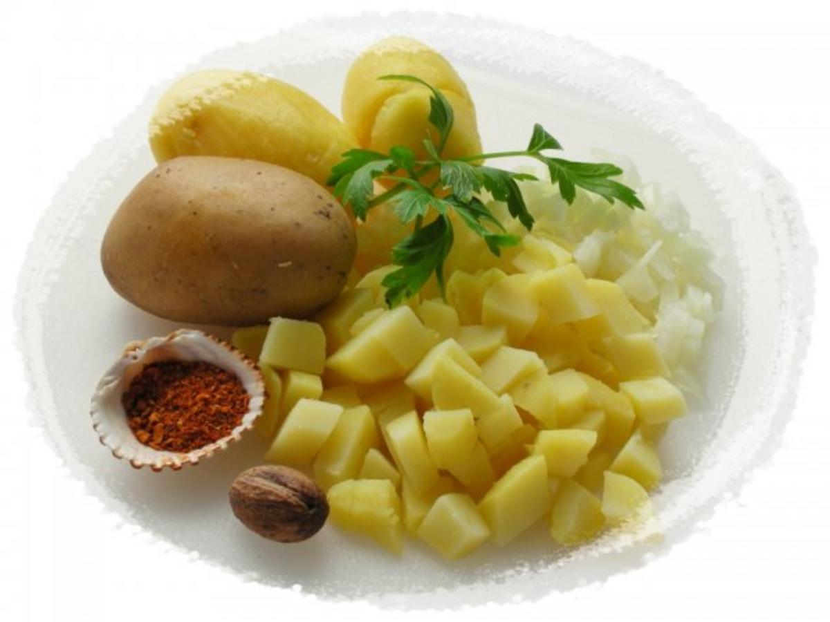 Gebratene Lachsforelle mit fruchtigem Gemüse und Kartoffel-Filoteig-Päckchen - Rezept - Bild Nr. 3