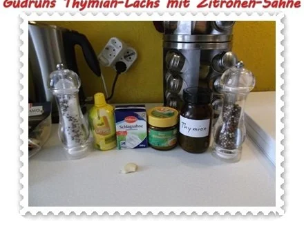 Fisch: Thymian-Lachs mit Sahnesoße - Rezept - Bild Nr. 6