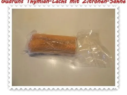 Fisch: Thymian-Lachs mit Sahnesoße - Rezept - Bild Nr. 2