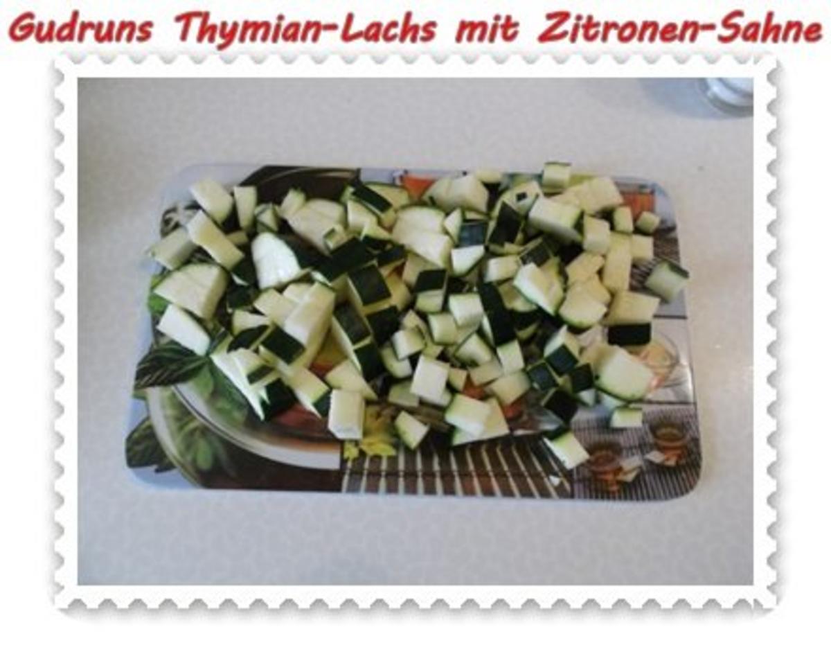 Fisch: Thymian-Lachs mit Sahnesoße - Rezept - Bild Nr. 7