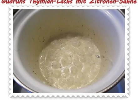 Fisch: Thymian-Lachs mit Sahnesoße - Rezept - Bild Nr. 9