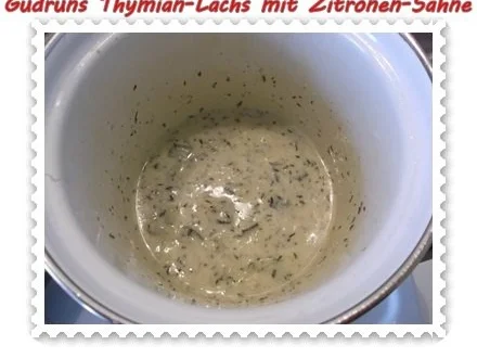 Fisch: Thymian-Lachs mit Sahnesoße - Rezept - Bild Nr. 10