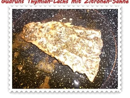 Fisch: Thymian-Lachs mit Sahnesoße - Rezept - Bild Nr. 11