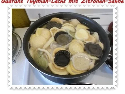 Fisch: Thymian-Lachs mit Sahnesoße - Rezept - Bild Nr. 13