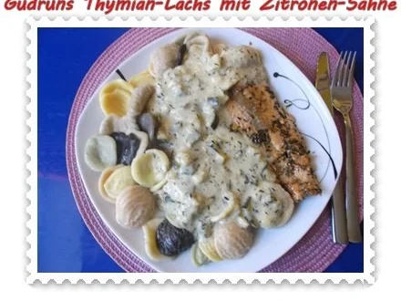 Fisch: Thymian-Lachs mit Sahnesoße - Rezept - Bild Nr. 17