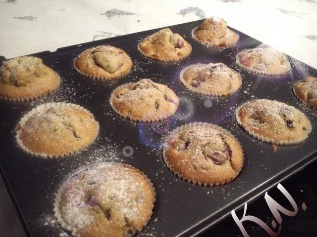 Kirsch-Schokomuffin - Rezept