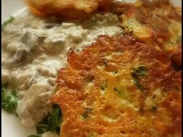 Rezept: Möhren-Puffer mit Perlpilzen Möhren-Puffer mit Perlpilzen - Rezept