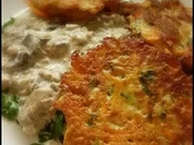 Möhren-Puffer mit Perlpilzen - Rezept