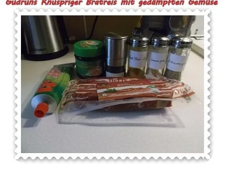 Gemüse: Knusperreis mit gedämpften Gemüse und Tomatensoße - Rezept - Bild Nr. 8