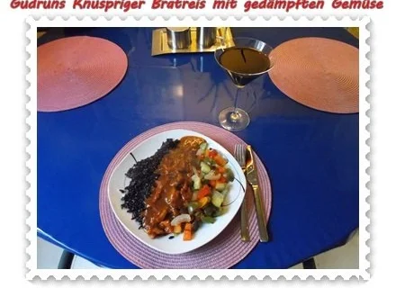 Gemüse: Knusperreis mit gedämpften Gemüse und Tomatensoße - Rezept - Bild Nr. 14