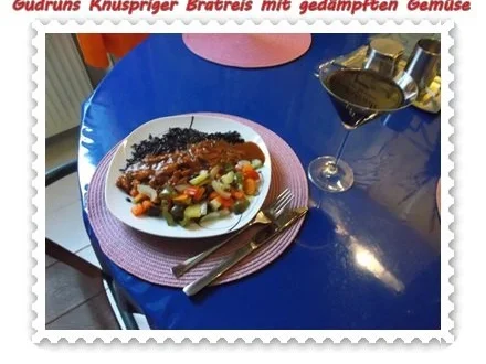 Gemüse: Knusperreis mit gedämpften Gemüse und Tomatensoße - Rezept - Bild Nr. 15