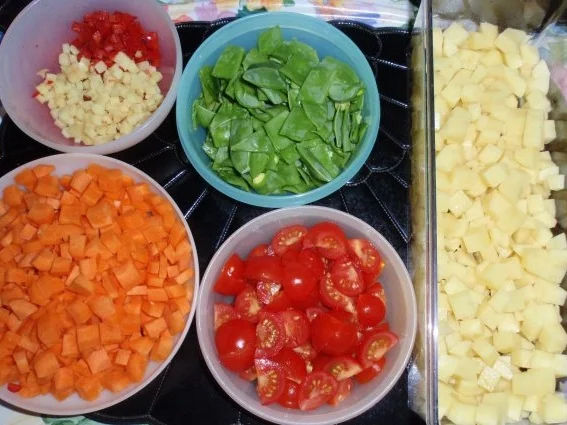 Rezept: Kartoffel-Karotten-Suppe mit Schinken-Topping Bild Nr. 3 Kartoffel-Karotten-Suppe mit Schinken-Topping - Rezept - Bild Nr. 3