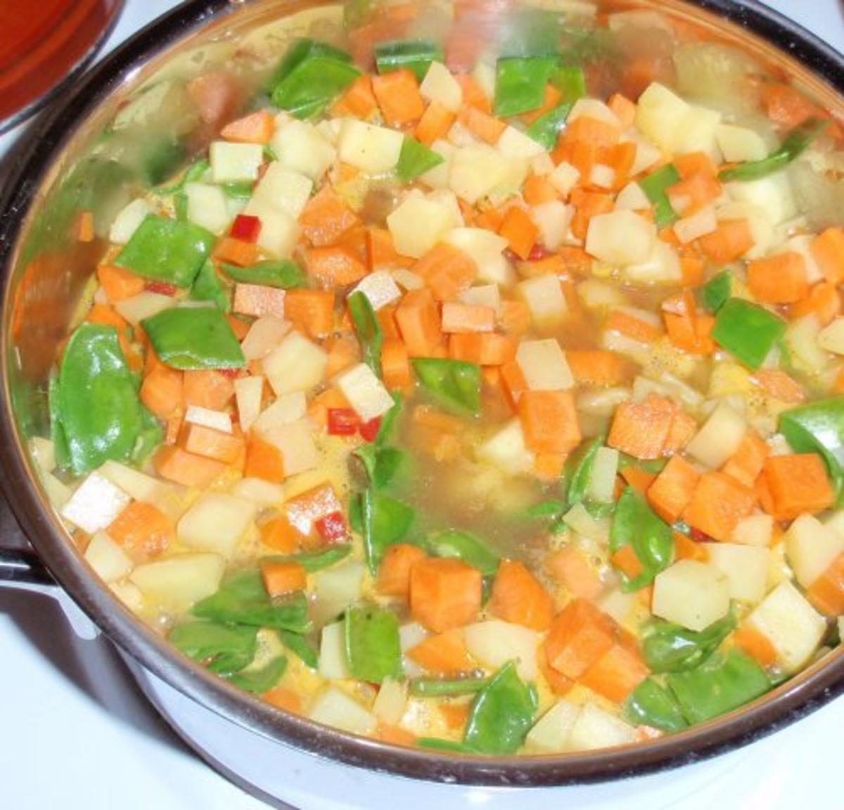 Kartoffel-Karotten-Suppe mit Schinken-Topping - Rezept - Bild Nr. 7