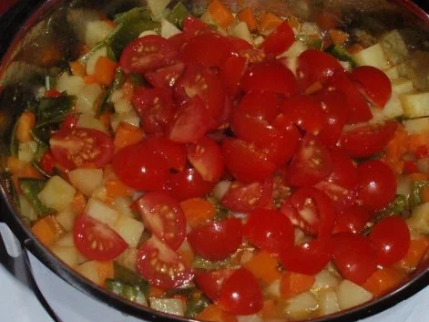 Rezept: Kartoffel-Karotten-Suppe mit Schinken-Topping Bild Nr. 9 Kartoffel-Karotten-Suppe mit Schinken-Topping - Rezept - Bild Nr. 9