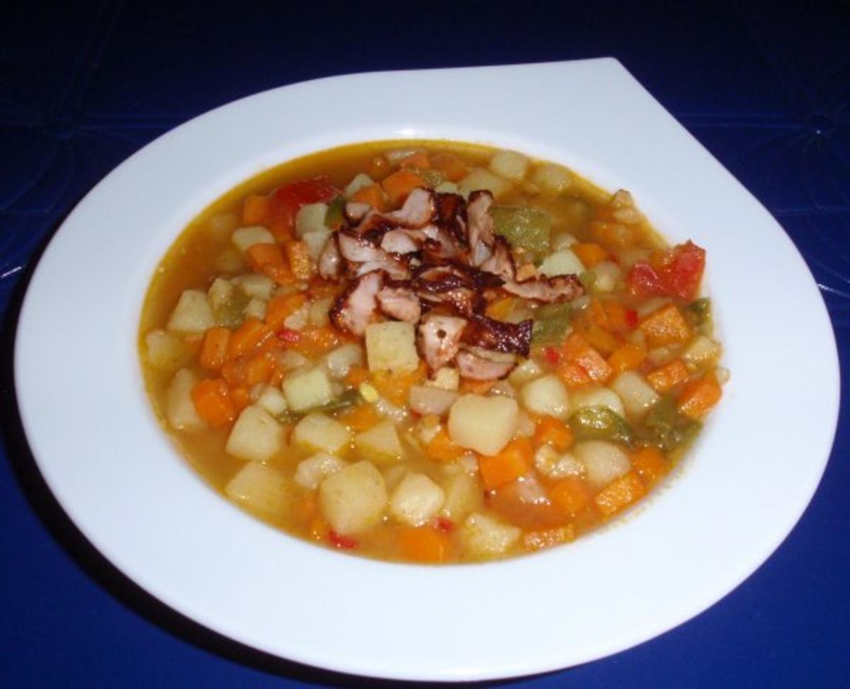 Kartoffel-Karotten-Suppe mit Schinken-Topping - Rezept - Bild Nr. 13