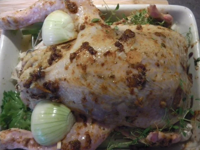 Rezept: Österreichisches Brathuhn (Brathendl) mit Semmelfülle Bild Nr. 9 Österreichisches Brathuhn (Brathendl) mit Semmelfülle - Rezept - Bild Nr. 9