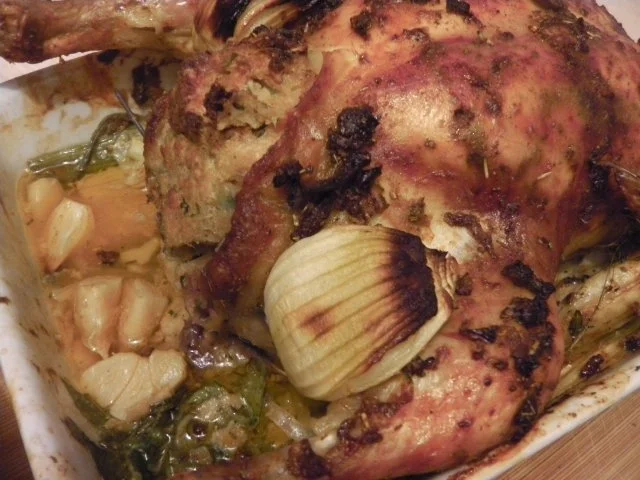 Rezept: Österreichisches Brathuhn (Brathendl) mit Semmelfülle Bild Nr. 14 Österreichisches Brathuhn (Brathendl) mit Semmelfülle - Rezept - Bild Nr. 14