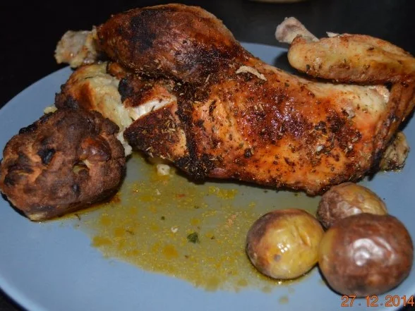 Rezept: Österreichisches Brathuhn (Brathendl) mit Semmelfülle Bild Nr. 2 Österreichisches Brathuhn (Brathendl) mit Semmelfülle - Rezept - Bild Nr. 2