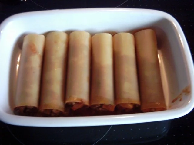 Cannelloni gefüllt mit Bolognese - Rezept - Bild Nr. 7