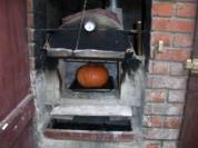 Hokaidokürbis mit Hackfüllung im Holzbackofen - Rezept