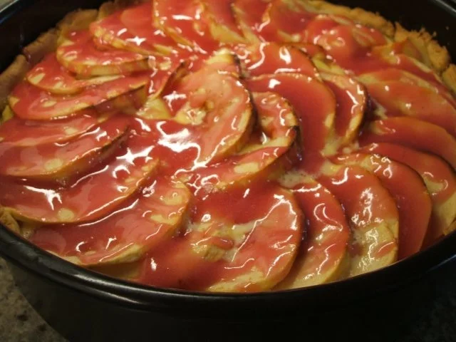 Backen: Apfelkuchen mit Mandelschicht - Rezept - Bild Nr. 10